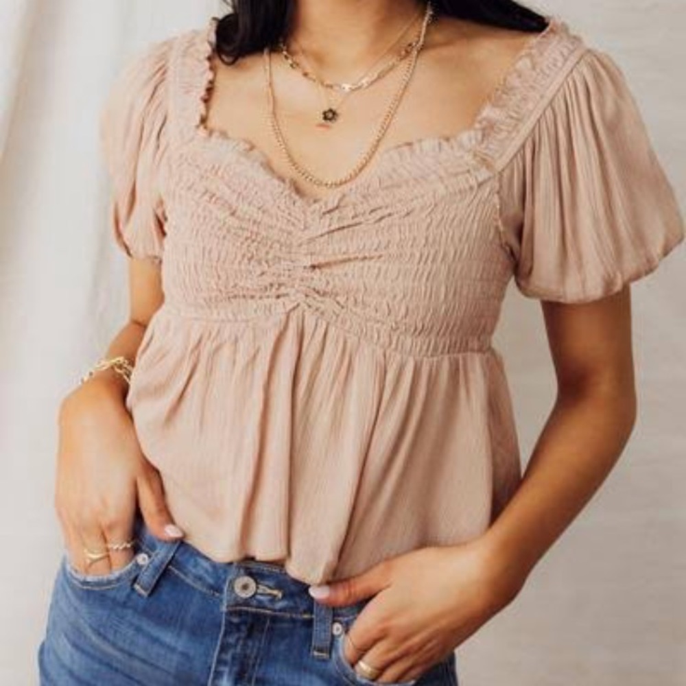 NWT Böhme Jeanmarie Cropped Peplum Top